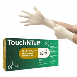 Ansell TouchNTuff 69-318 Disposable Latex Gloves